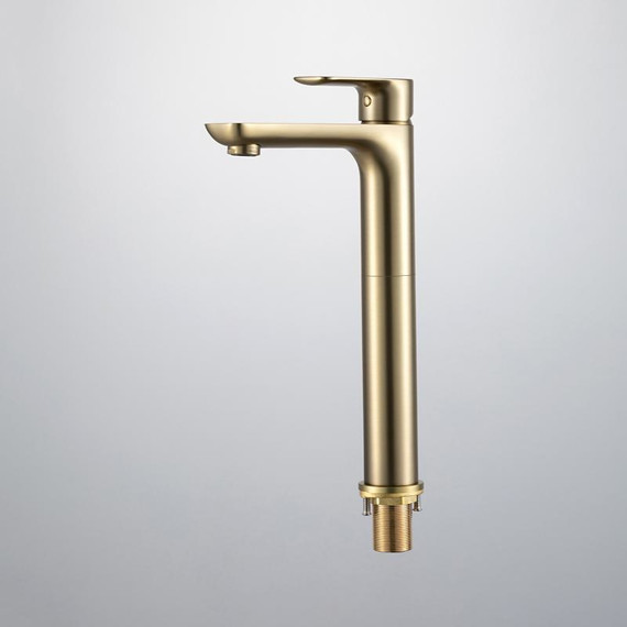 Смеситель для раковины высокий Gappo G48-3 G1048-32, золото сатин, Цвет производителя: золото сатин фото 19