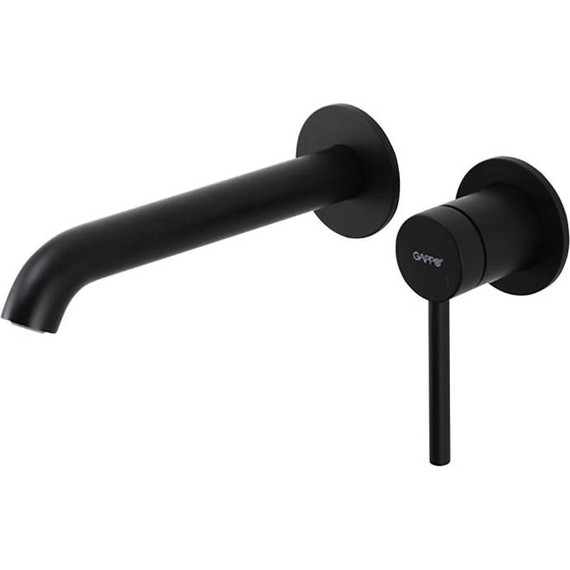 Смеситель для раковины настенный Gappo G06-6 G1206-6, чёрный, Цвет производителя: чёрный фото 