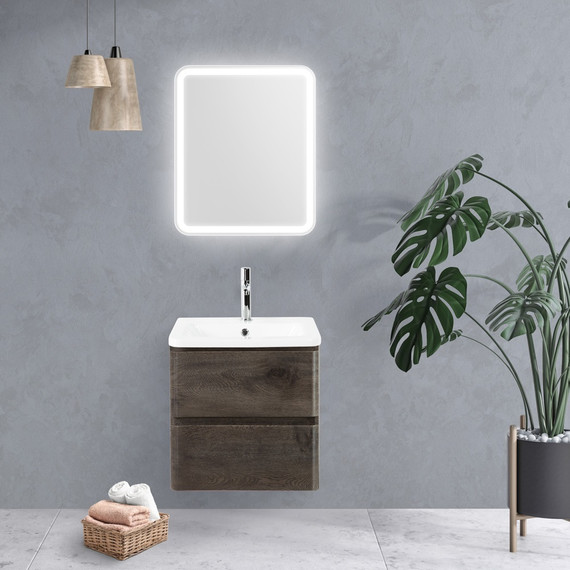 Зеркало BelBagno SPC-MAR-500-600-LED-BTN 50 см фото 7