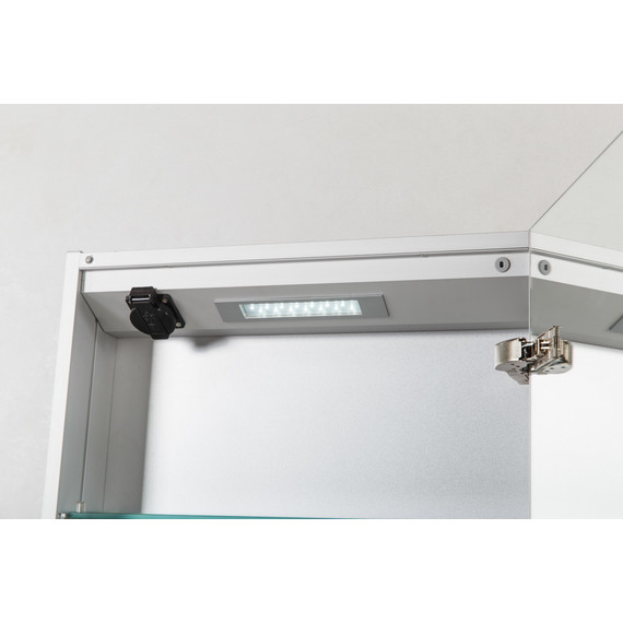 Зеркало-шкаф BelBagno SPC-1A-DL-BL-600 60 см, хром фото 7