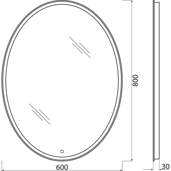 Зеркало BelBagno SPC-VST-600-800-LED-TCH 60 см фото 8