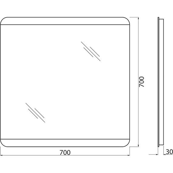 Зеркало BelBagno SPC-CEZ-700-700-LED-BTN 70 см - 9 Зеркало BelBagno SPC-CEZ-700-700-LED-BTN 70 см фото 9