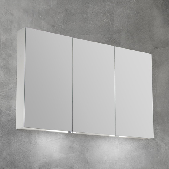 Зеркало-шкаф BelBagno SPC-3A-DL-BL-1200 120 см, хром - 2 Зеркало-шкаф BelBagno SPC-3A-DL-BL-1200 120 см, хром фото 2