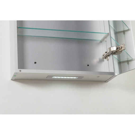 Зеркало-шкаф BelBagno SPC-1A-DL-BL-500 50 см, хром фото 8