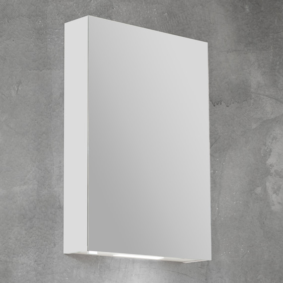 Зеркало-шкаф BelBagno SPC-1A-DL-BL-500 50 см, хром фото 2