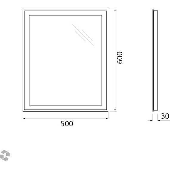 Зеркало BelBagno SPC-GRT-500-600-LED-BTN 50 см - 8 Зеркало BelBagno SPC-GRT-500-600-LED-BTN 50 см фото 8