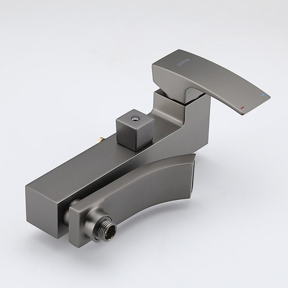 Душевая стойка с выдвижным изливом Gappo G07-9 G2407-9, оружейная сталь фото 3