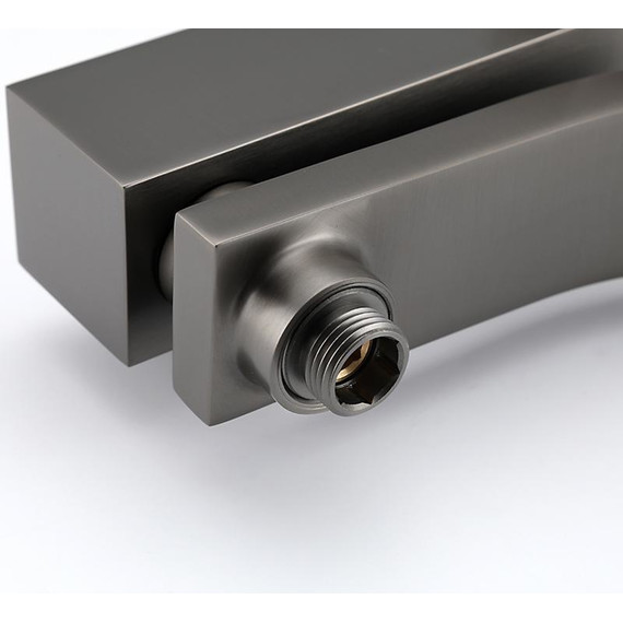 Душевая стойка с выдвижным изливом Gappo G07-9 G2407-9, оружейная сталь фото 7