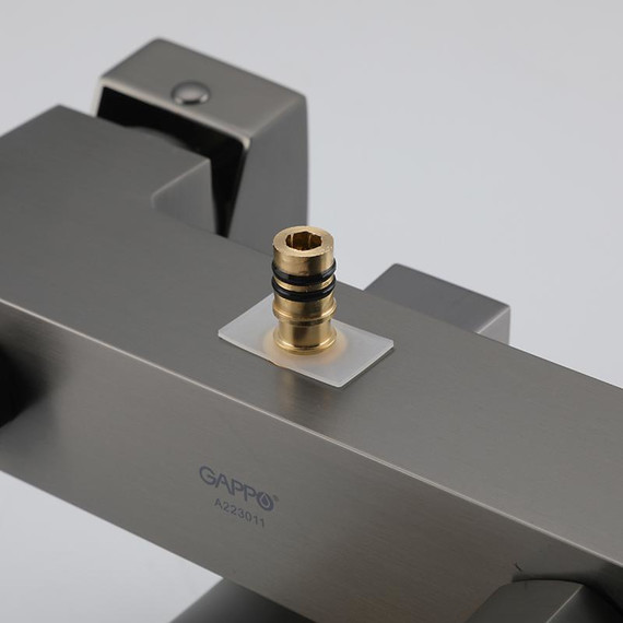 Душевая стойка с выдвижным изливом Gappo G07-9 G2407-9, оружейная сталь фото 8