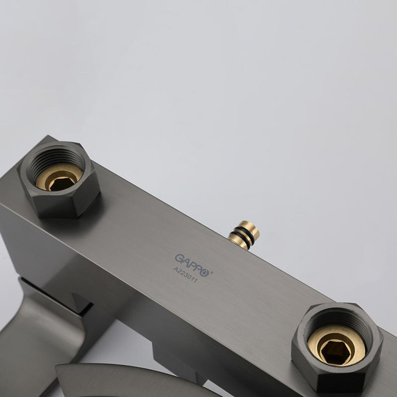 Душевая стойка с выдвижным изливом Gappo G07-9 G2407-9, оружейная сталь фото 9