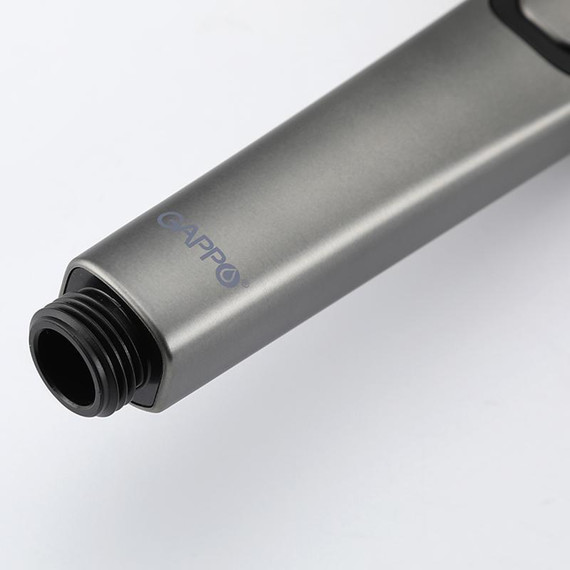 Душевая стойка с выдвижным изливом Gappo G07-9 G2407-9, оружейная сталь фото 13