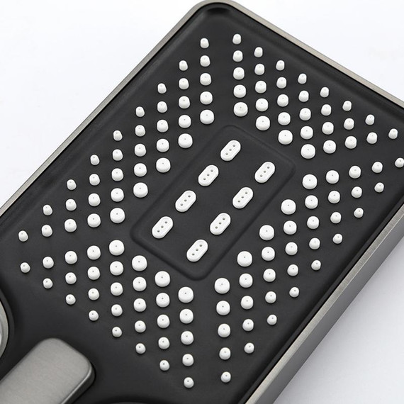 Душевая стойка с выдвижным изливом Gappo G07-9 G2407-9, оружейная сталь фото 14