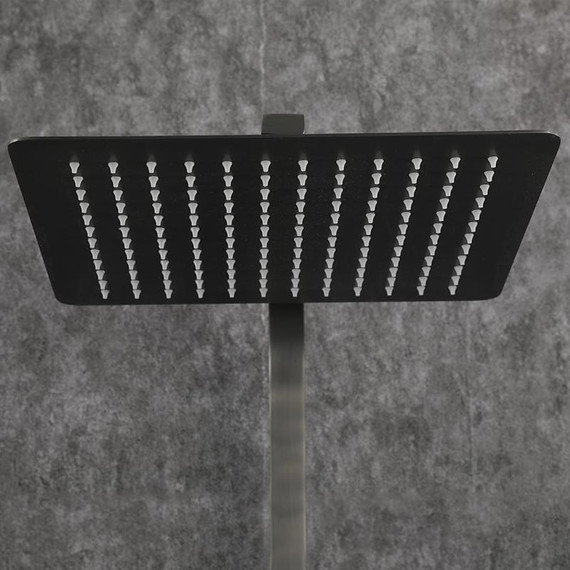 Душевая стойка с выдвижным изливом Gappo G07-9 G2407-9, оружейная сталь фото 35