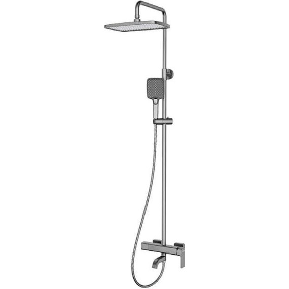 Душевая стойка Gappo G18 G2418-29, оружейная сталь, Цвет производителя: оружейная сталь фото 