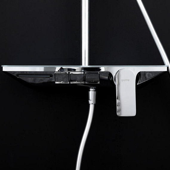 Душевая стойка Gappo G96 G2496-10, Цвет производителя: хром фото 13