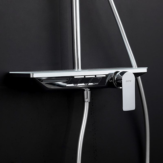 Душевая стойка Gappo G96 G2496-10, Цвет производителя: хром фото 14