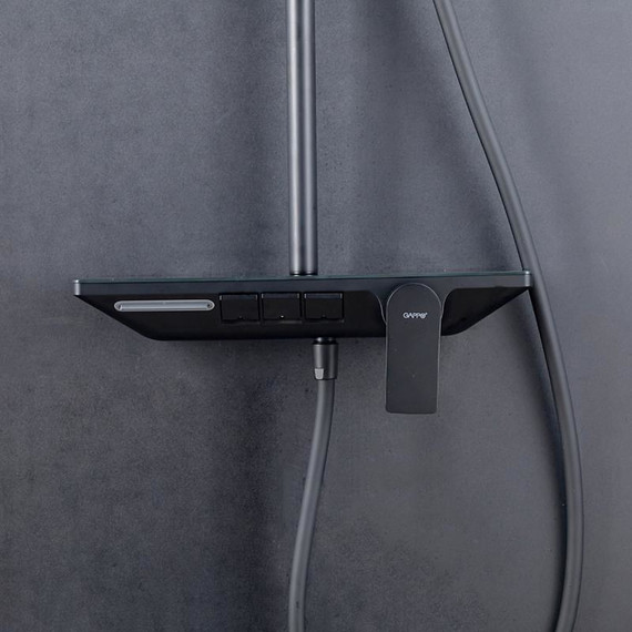 Душевая стойка Gappo G96 G2496-16, чёрный, Цвет производителя: чёрный фото 14