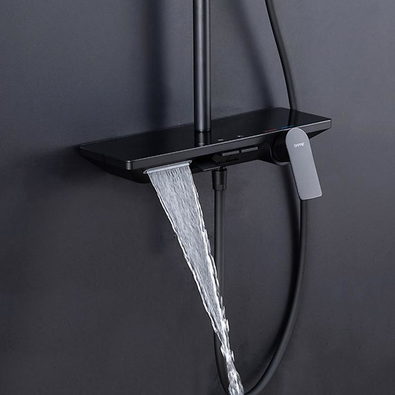 Душевая стойка Gappo G96 G2496-16, чёрный, Цвет производителя: чёрный фото 15