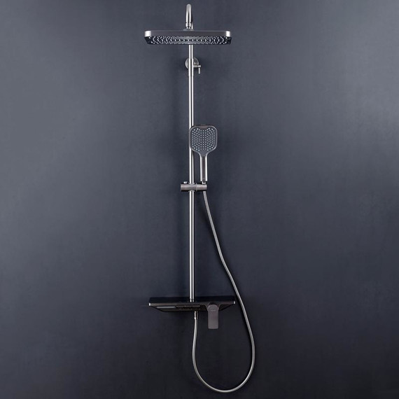 Душевая стойка Gappo G96 G2496-19, оружейная сталь, Цвет производителя: оружейная сталь фото 2