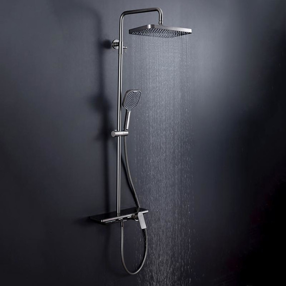 Душевая стойка Gappo G96 G2496-19, оружейная сталь, Цвет производителя: оружейная сталь фото 4