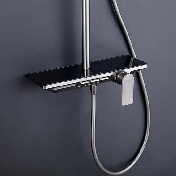 Душевая стойка Gappo G96 G2496-19, оружейная сталь, Цвет производителя: оружейная сталь фото 5