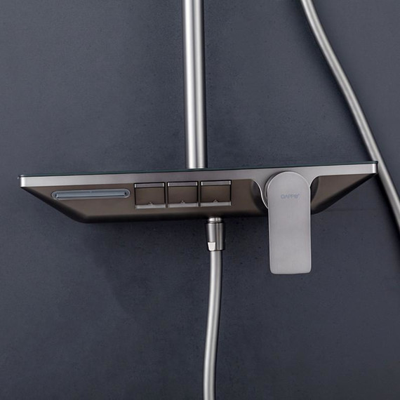 Душевая стойка Gappo G96 G2496-19, оружейная сталь, Цвет производителя: оружейная сталь фото 6