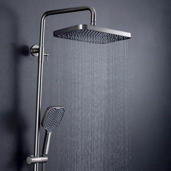 Душевая стойка Gappo G96 G2496-19, оружейная сталь, Цвет производителя: оружейная сталь фото 14