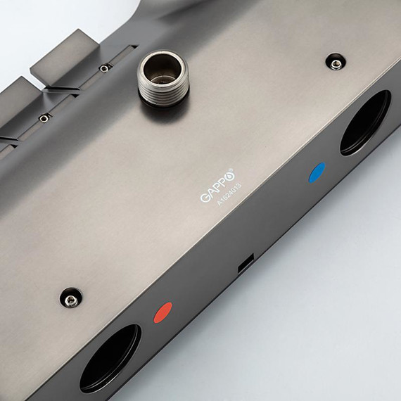 Душевая стойка Gappo G96 G2496-19, оружейная сталь, Цвет производителя: оружейная сталь фото 20