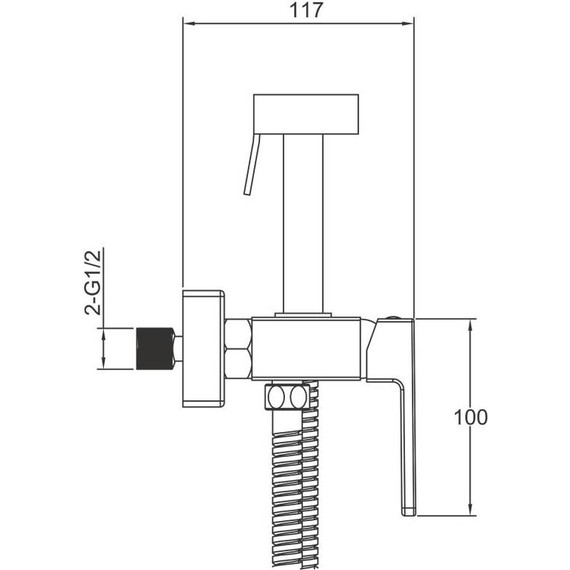 Набор для гигиенического душа Gappo G17 G2017, Цвет производителя: хром - 2 Набор для гигиенического душа Gappo G17 G2017, Цвет производителя: хром фото 2