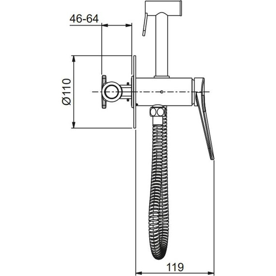 Набор для гигиенического душа Gappo G10-6 G7210-6, чёрный, Цвет производителя: чёрный - 2 Набор для гигиенического душа Gappo G10-6 G7210-6, чёрный, Цвет производителя: чёрный фото 2