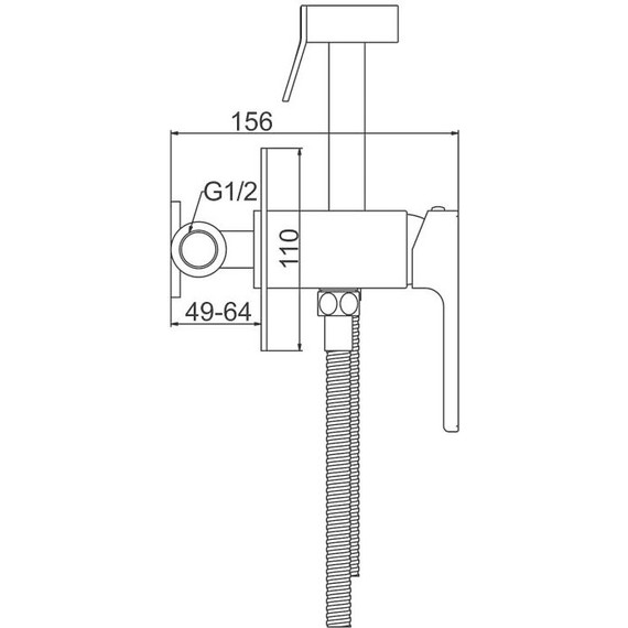 Набор для гигиенического душа Gappo G17-3 G7217-3, золото сатин - 2 Набор для гигиенического душа Gappo G17-3 G7217-3, золото сатин фото 2
