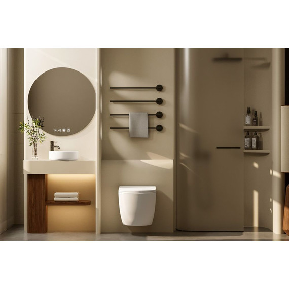 Унитаз подвесной безободковый Abber Bequem AC1100TMW с крышкой микролифт, белый матовый (система смыва Торнадо), Цвет производителя: белый матовый - 7 Унитаз подвесной безободковый Abber Bequem AC1100TMW с крышкой микролифт, белый матовый (система смыва Торнадо), Цвет производителя: белый матовый фото 7