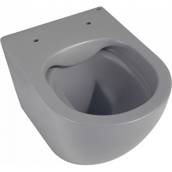 Унитаз подвесной безободковый Abber Bequem AC1101TMG с крышкой микролифт, серый матовый (система смыва Торнадо) - 5 Унитаз подвесной безободковый Abber Bequem AC1101TMG с крышкой микролифт, серый матовый (система смыва Торнадо) фото 5