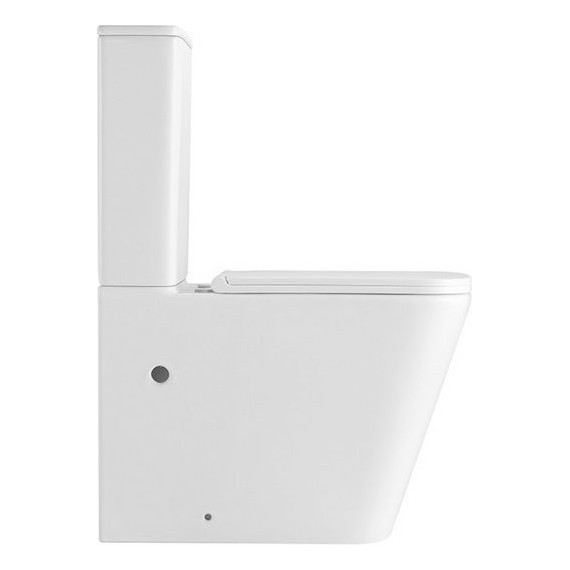 Унитаз-компакт безободковый Abber Rechteck AC1210T с крышкой микролифт, белый (система смыва Торнадо), Цвет производителя: белый - 5 Унитаз-компакт безободковый Abber Rechteck AC1210T с крышкой микролифт, белый (система смыва Торнадо), Цвет производителя: белый фото 5