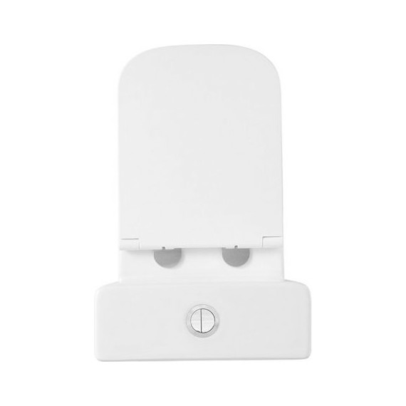 Унитаз-компакт безободковый Abber Rechteck AC1210T с крышкой микролифт, белый (система смыва Торнадо), Цвет производителя: белый - 7 Унитаз-компакт безободковый Abber Rechteck AC1210T с крышкой микролифт, белый (система смыва Торнадо), Цвет производителя: белый фото 7