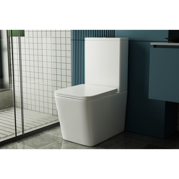 Унитаз-компакт безободковый Abber Rechteck AC1210T с крышкой микролифт, белый (система смыва Торнадо), Цвет производителя: белый - 10 Унитаз-компакт безободковый Abber Rechteck AC1210T с крышкой микролифт, белый (система смыва Торнадо), Цвет производителя: белый фото 10