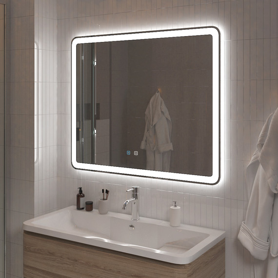 Зеркало BelBagno Marino 100 см SPC-MAR-1000-800-LED-TCH-SND (с голосовым управлением) - 8 Зеркало BelBagno Marino 100 см SPC-MAR-1000-800-LED-TCH-SND (с голосовым управлением) фото 8
