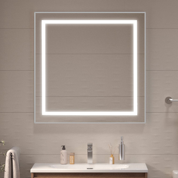 Зеркало BelBagno 80x80 см SPC-KRAFT-800-800-SENS-AL - 9 Зеркало BelBagno 80x80 см SPC-KRAFT-800-800-SENS-AL фото 9