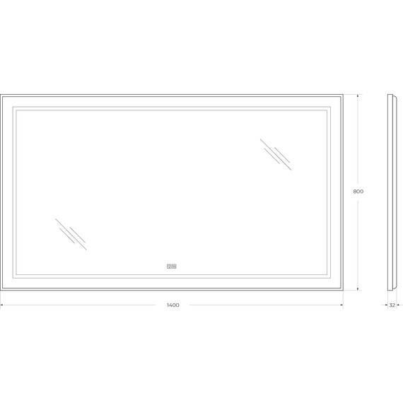 Зеркало BelBagno 140x80 см SPC-KRAFT-1400-800-LED-TCH-WARM - 9 Зеркало BelBagno 140x80 см SPC-KRAFT-1400-800-LED-TCH-WARM фото 9