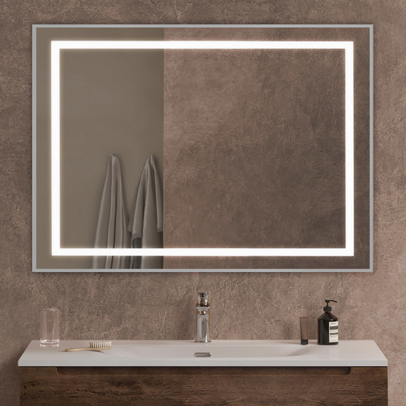 Зеркало BelBagno 100x80 см SPC-KRAFT-1000-800-SENS-AL - 9 Зеркало BelBagno 100x80 см SPC-KRAFT-1000-800-SENS-AL фото 9