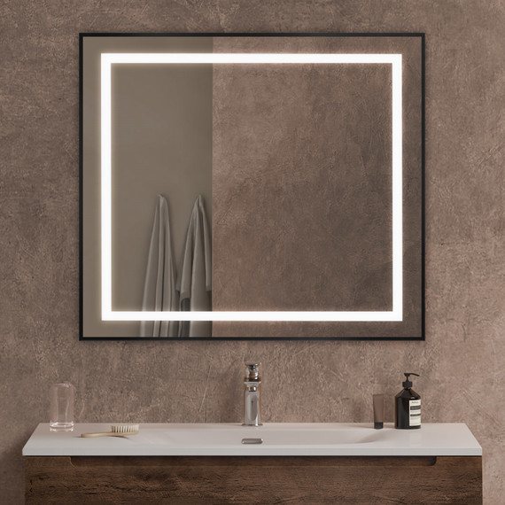 Зеркало BelBagno 90x80 см SPC-KRAFT-900-800-SENS-NERO - 9 Зеркало BelBagno 90x80 см SPC-KRAFT-900-800-SENS-NERO фото 9