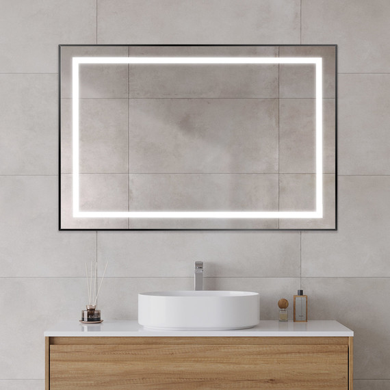 Зеркало BelBagno 120x80 см SPC-KRAFT-1200-800-SENS-NERO - 9 Зеркало BelBagno 120x80 см SPC-KRAFT-1200-800-SENS-NERO фото 9