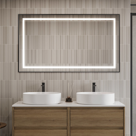 Зеркало BelBagno 140x80 см SPC-KRAFT-1400-800-SENS-NERO - 9 Зеркало BelBagno 140x80 см SPC-KRAFT-1400-800-SENS-NERO фото 9