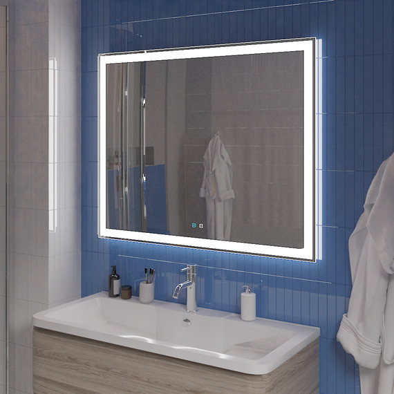 Зеркало BelBagno 100 см SPC-GRT-1000-800-LED-TCH-SND (с голосовым управлением) - 8 Зеркало BelBagno 100 см SPC-GRT-1000-800-LED-TCH-SND (с голосовым управлением) фото 8