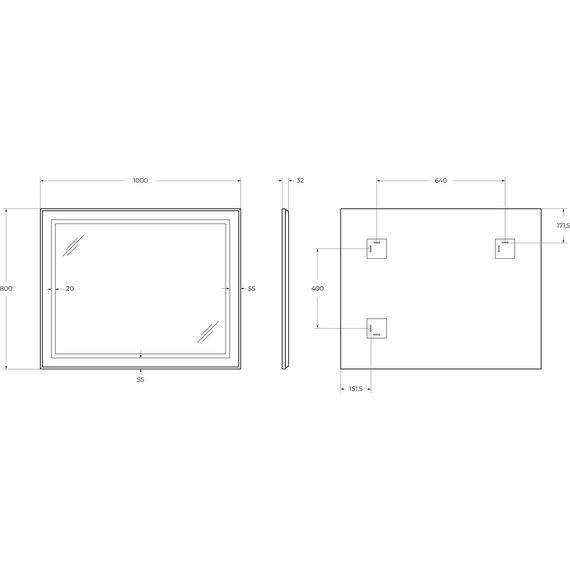 Зеркало BelBagno 100x80 см SPC-KRAFT-1000-800-SENS-NERO - 10 Зеркало BelBagno 100x80 см SPC-KRAFT-1000-800-SENS-NERO фото 10