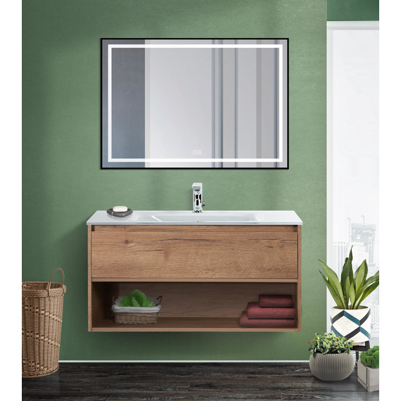 Зеркало BelBagno 100x80 см SPC-KRAFT-1000-800-LED-TCH-WARM-NERO - 8 Зеркало BelBagno 100x80 см SPC-KRAFT-1000-800-LED-TCH-WARM-NERO фото 8