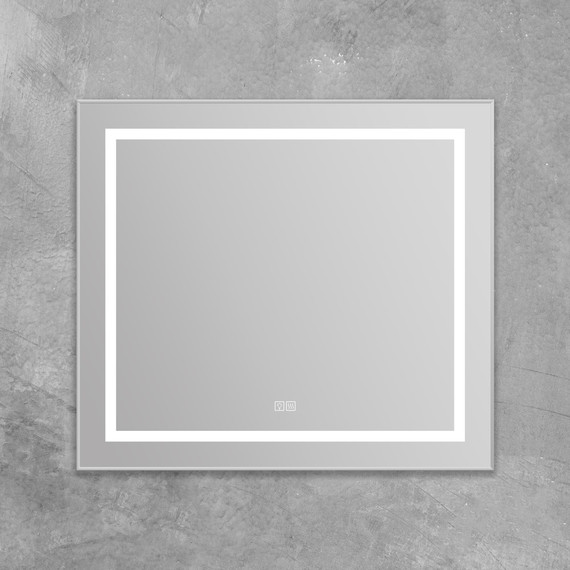 Зеркало BelBagno 88x78 см SPC-KRAFT-885-785-TCH-WARM, белый - 3 Зеркало BelBagno 88x78 см SPC-KRAFT-885-785-TCH-WARM, белый фото 3