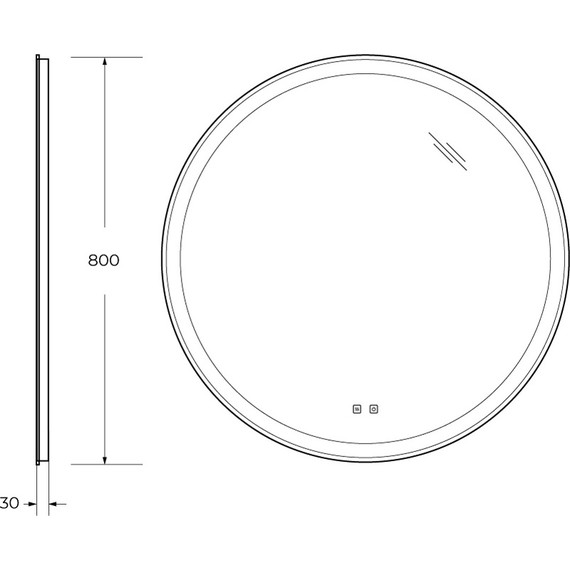 Зеркало BelBagno 80 см SPC-RNG-800-LED-TCH-SND (с голосовым управлением) - 10 Зеркало BelBagno 80 см SPC-RNG-800-LED-TCH-SND (с голосовым управлением) фото 10