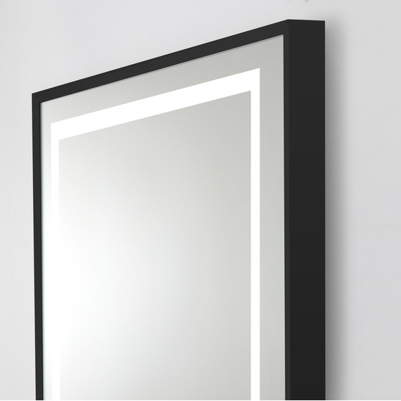 Зеркало BelBagno 108x68 см SPC-KRAFT-1085-685-TCH-WARM-NERO, черный - 6 Зеркало BelBagno 108x68 см SPC-KRAFT-1085-685-TCH-WARM-NERO, черный фото 6
