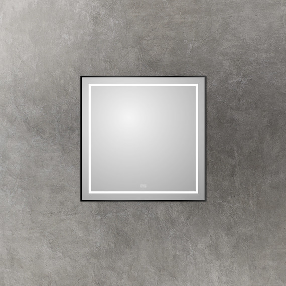 Зеркало BelBagno 80x80 см SPC-KRAFT-800-800-LED-TCH-WARM-NERO - 3 Зеркало BelBagno 80x80 см SPC-KRAFT-800-800-LED-TCH-WARM-NERO фото 3